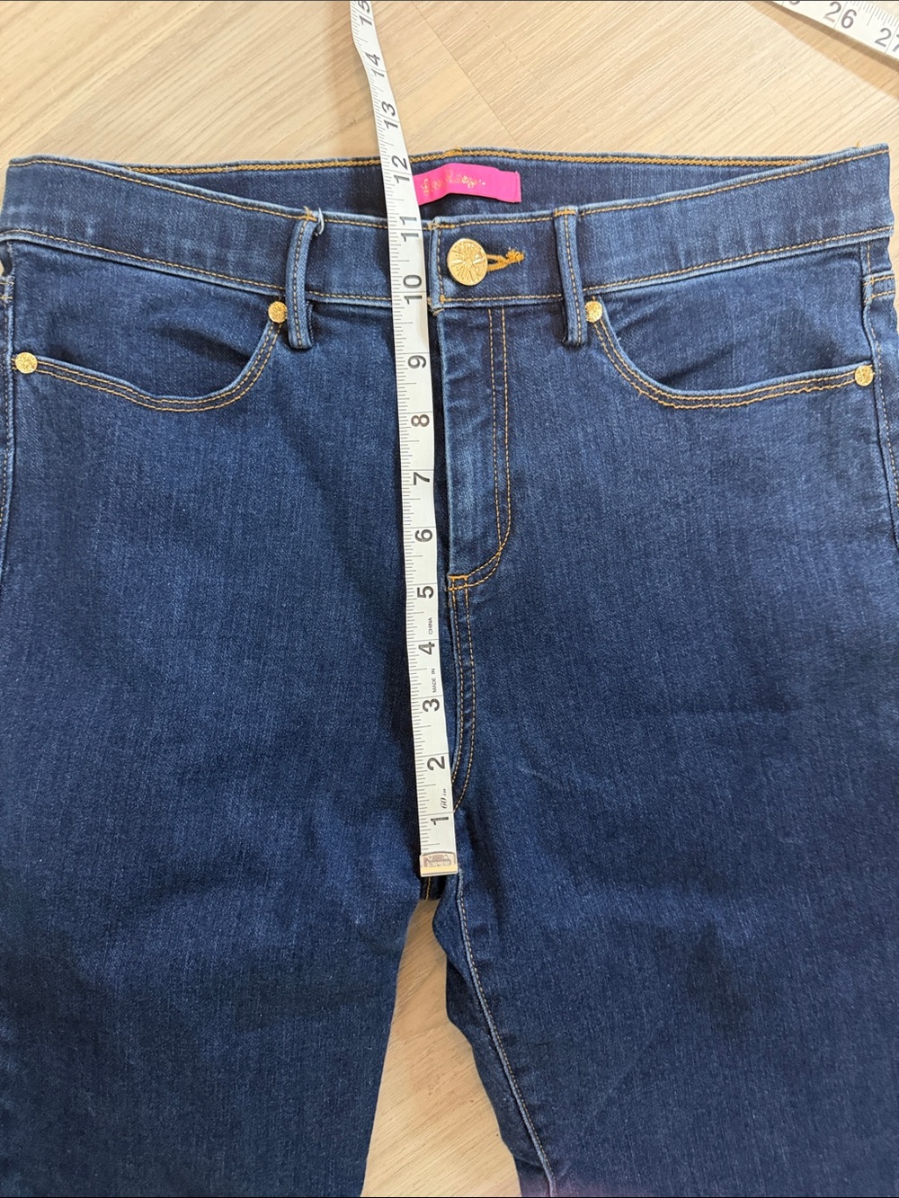 Lilly Pulitzer Dark Wash Eagan High Rise Skinny Denim Jeans. Sz M-10 - Picture 8 of 13
